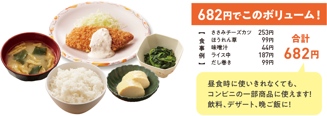 650円の食事例